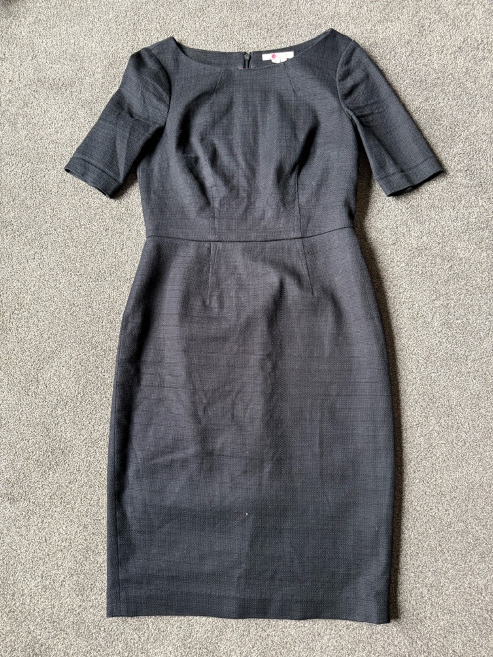 Boden Black Midi Sheath Dress